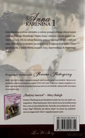 Klasyka Romansu 15: Anna Karenina tom 1 - Lew Tołstoj [KSIĄŻKA]
