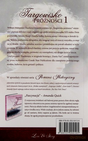 Klasyka Romansu 10: Targowisko próżności tom 1 - William M. Thackeray [KSIĄŻKA]