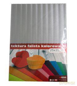Tektura falista 3D B4 srebrna/złota