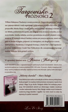 Klasyka Romansu 11: Targowisko próżności tom 2 - William M. Thackeray [KSIĄŻKA]