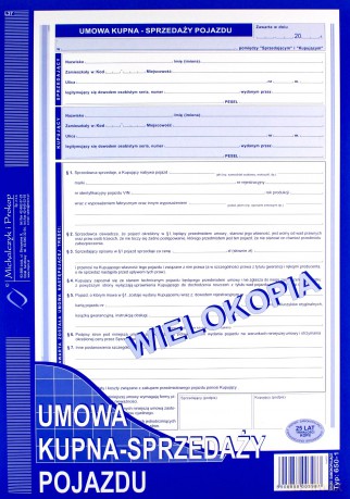 Umowa kupna - sprzedaży (wiel)