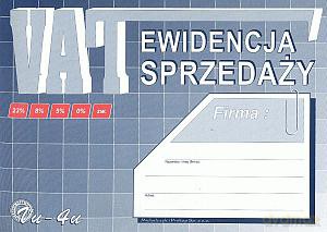 VAT Ewidencja sprzedaży A5