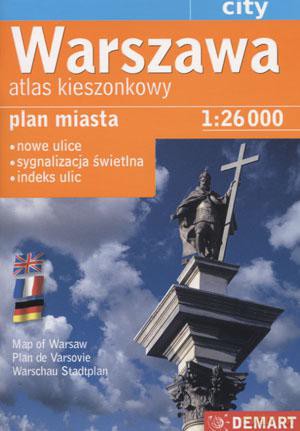Warszawa. Atlas kieszonkowy 1:26 000 [KSIĄŻKA]