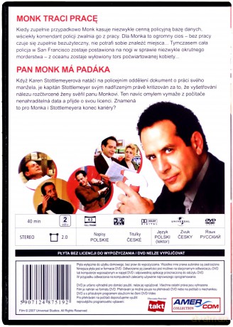 Monk 31: Monk traci pracę [DVD]