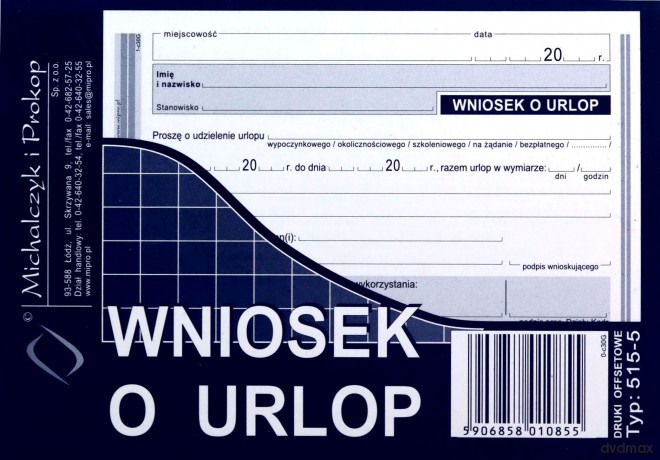 Wniosek o urlop