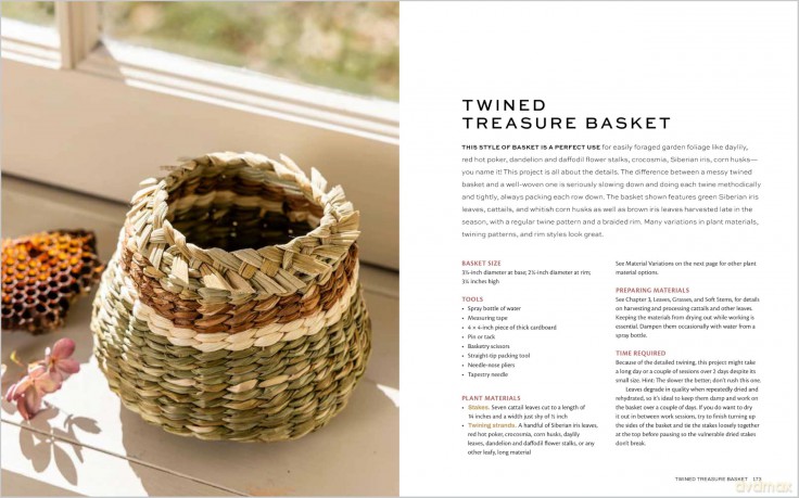Weaving Wild Baskets: Techniques and Projects Using Foraged Leaves, Grasses, Vines, and Bark - Katie Grove [KSIĄŻKA]