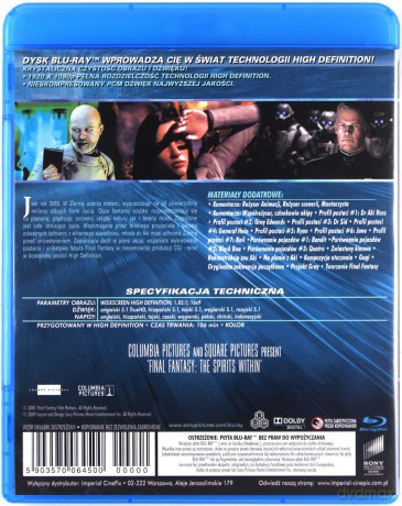 Final Fantasy: Wojna Dusz [Blu-Ray]