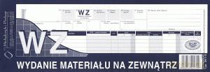 WZ Wydanie materiału na zewnątrz 1/2 A4