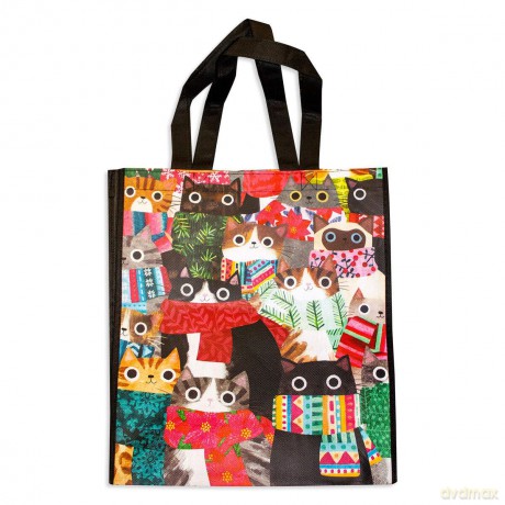 Wintry Cats Reusable Shopping Bag