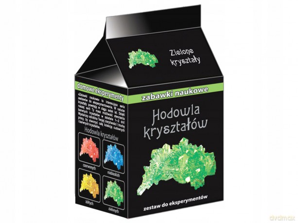 Zabawki naukowe - Hodowla kryształów: Zielone kryształy