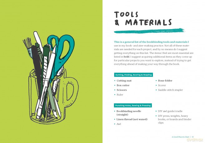 Zine Making and Bookbinding: A Beginner's Guide in 25 Projects - Lauren Simkin Berke [KSIĄŻKA]