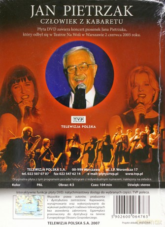 Jan Pietrzak - Człowiek z kabaretu (digipack) [DVD]