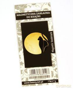 Zakładka magnetyczna 45x80 Kot i księżyc