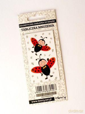 Zakładka magnetyczna 45x80 z tabliczką mnożenia Biedronka