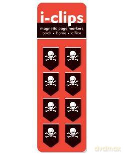 Zakładki magnetyczne I-Clips Czaszki