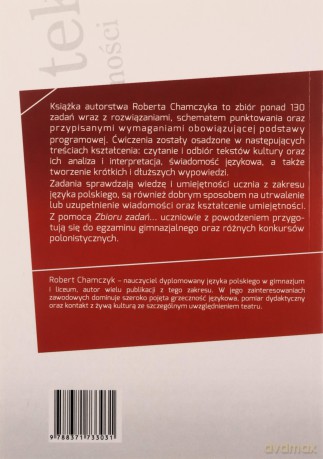 Zbiór zadań z języka polskiego dla gimnazjalistów [KSIĄŻKA]