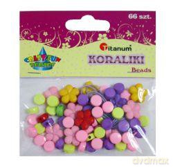 Zestaw koralików 66 sztuk