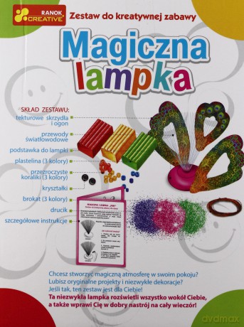 Zestaw kreatywny - Magiczna lampka: Paw