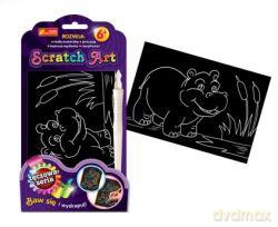Zestaw kreatywny - Scratch Art Mini tęczowa seria: Hipcio