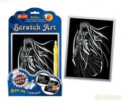 Zestaw kreatywny - Scratch Art srebrna seria: Dziewczyna z długimi włosami