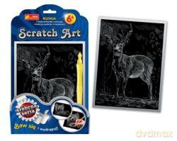 Zestaw kreatywny - Scratch Art srebrna seria: Jeleń