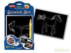 Zestaw kreatywny - Scratch Art srebrna seria: Koń