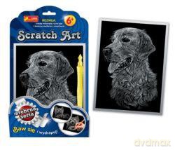 Zestaw kreatywny - Scratch Art srebrna seria: Pies