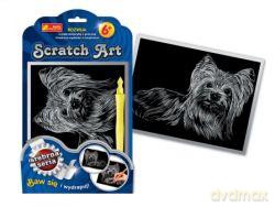 Zestaw kreatywny - Scratch Art srebrna seria: Pies York
