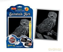 Zestaw kreatywny - Scratch Art srebrna seria: Sowa