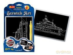 Zestaw kreatywny - Scratch Art srebrna seria: Statek