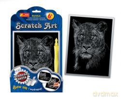 Zestaw kreatywny - Scratch Art srebrna seria: Tygrys