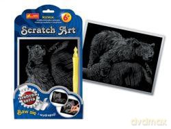 Zestaw kreatywny - Scratch Art srebrna seria: Wilk
