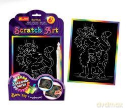 Zestaw kreatywny - Scratch Art tęczowa seria: Lampart