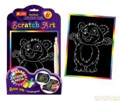 Zestaw kreatywny - Scratch Art tęczowa seria: Panda