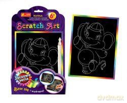 Zestaw kreatywny - Scratch Art tęczowa seria: Słoń