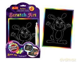 Zestaw kreatywny - Scratch Art tęczowa seria: Zajączek