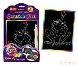 Zestaw kreatywny - Scratch Art tęczowa seria: Żaba