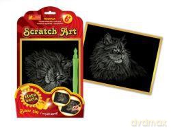 Zestaw kreatywny - Scratch Art złota seria: Kiciuś