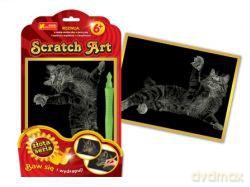 Zestaw kreatywny - Scratch Art złota seria: Kot