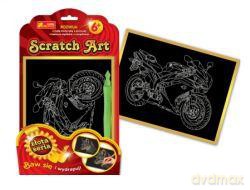 Zestaw kreatywny - Scratch Art złota seria: Motocykl