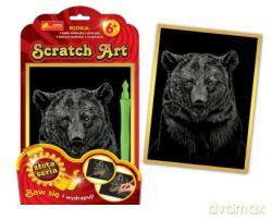 Zestaw kreatywny - Scratch Art złota seria: Niedźwiedź