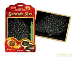 Zestaw kreatywny - Scratch Art złota seria: Paw