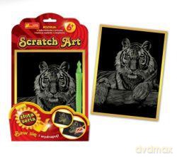 Zestaw kreatywny - Scratch Art złota seria: Tygrys