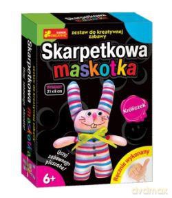 Zestaw kreatywny - Skarpetkowa maskotka: Króliczek