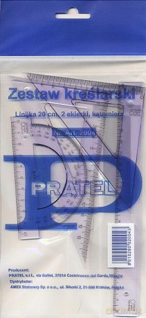 Zestaw kreślarski 2004 20 cm