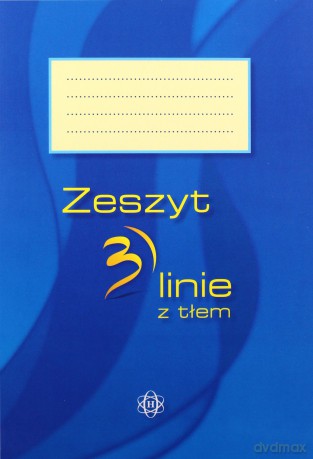 Zeszyt 3 linie z tłem [KSIĄŻKA]