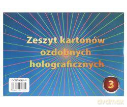 Zeszyt kartonów ozdobnych holograficznych A4 nr 3