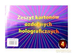 Zeszyt kartonów ozdobnych holograficznych nr 4