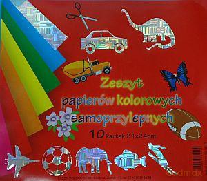 ZESZYT PAPIER SAMOPRZYLEPNY 10 KARTEK