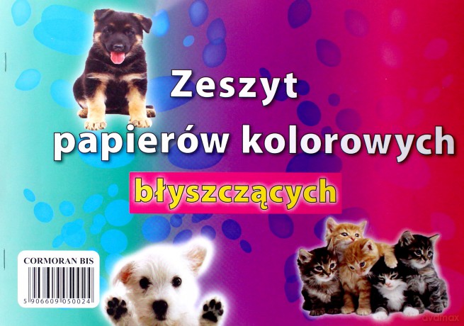 Zeszyt papierów kolorowych A4 kredowy błyszczący